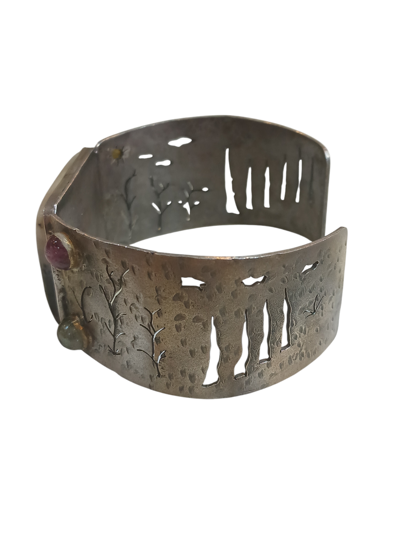 Silver cuff bracelet