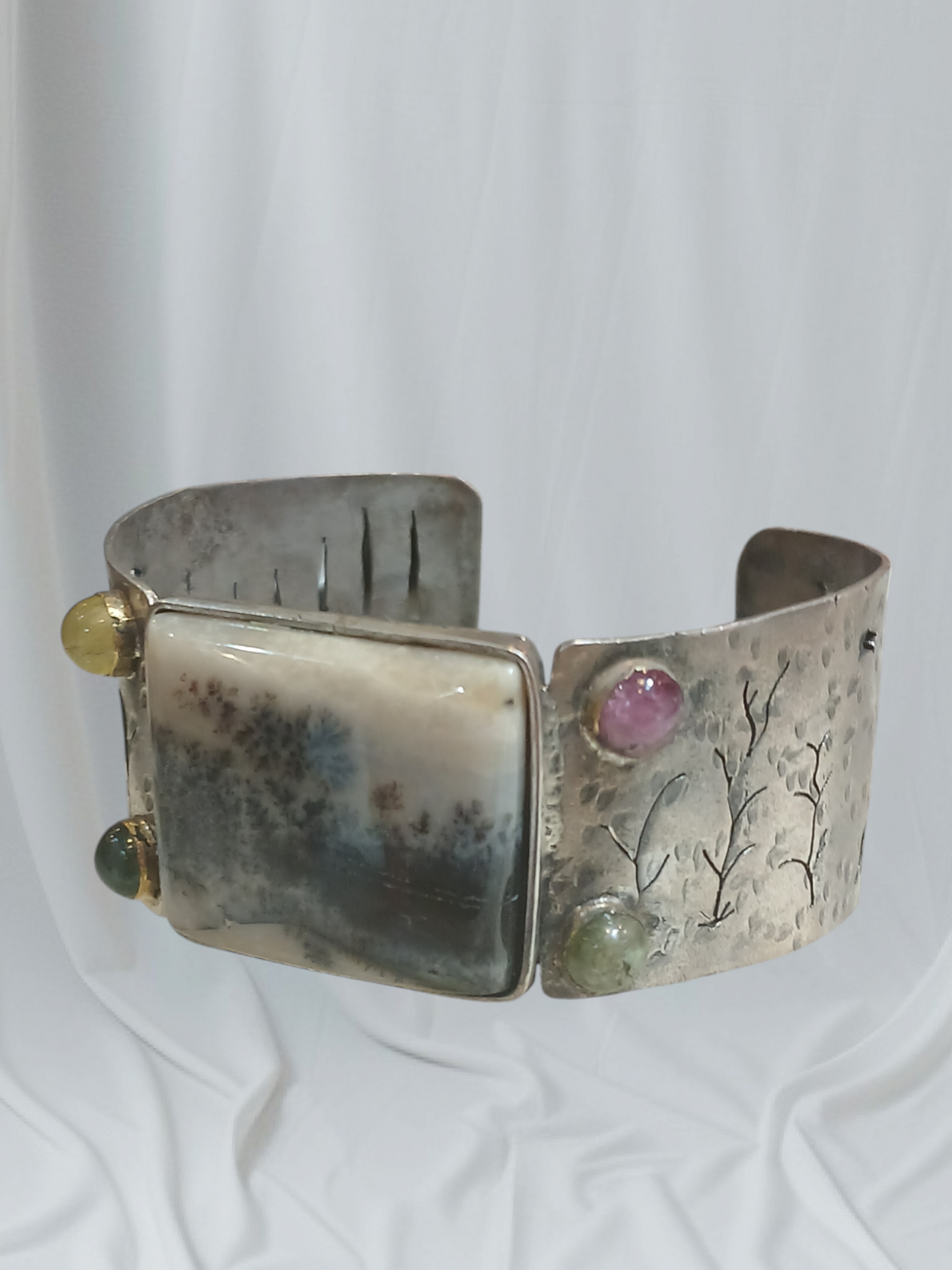 Silver cuff bracelet