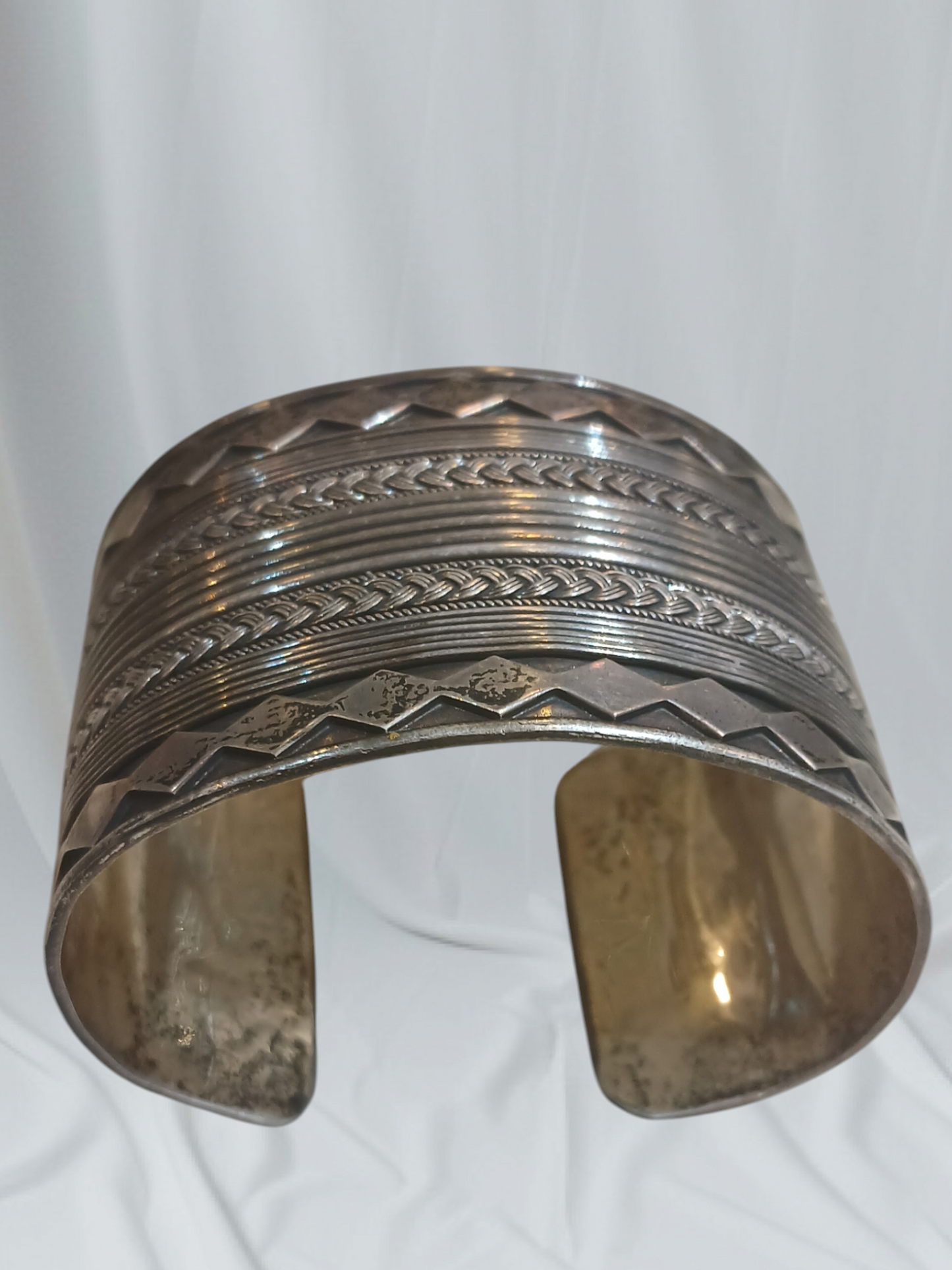 Silver cuff bracelet