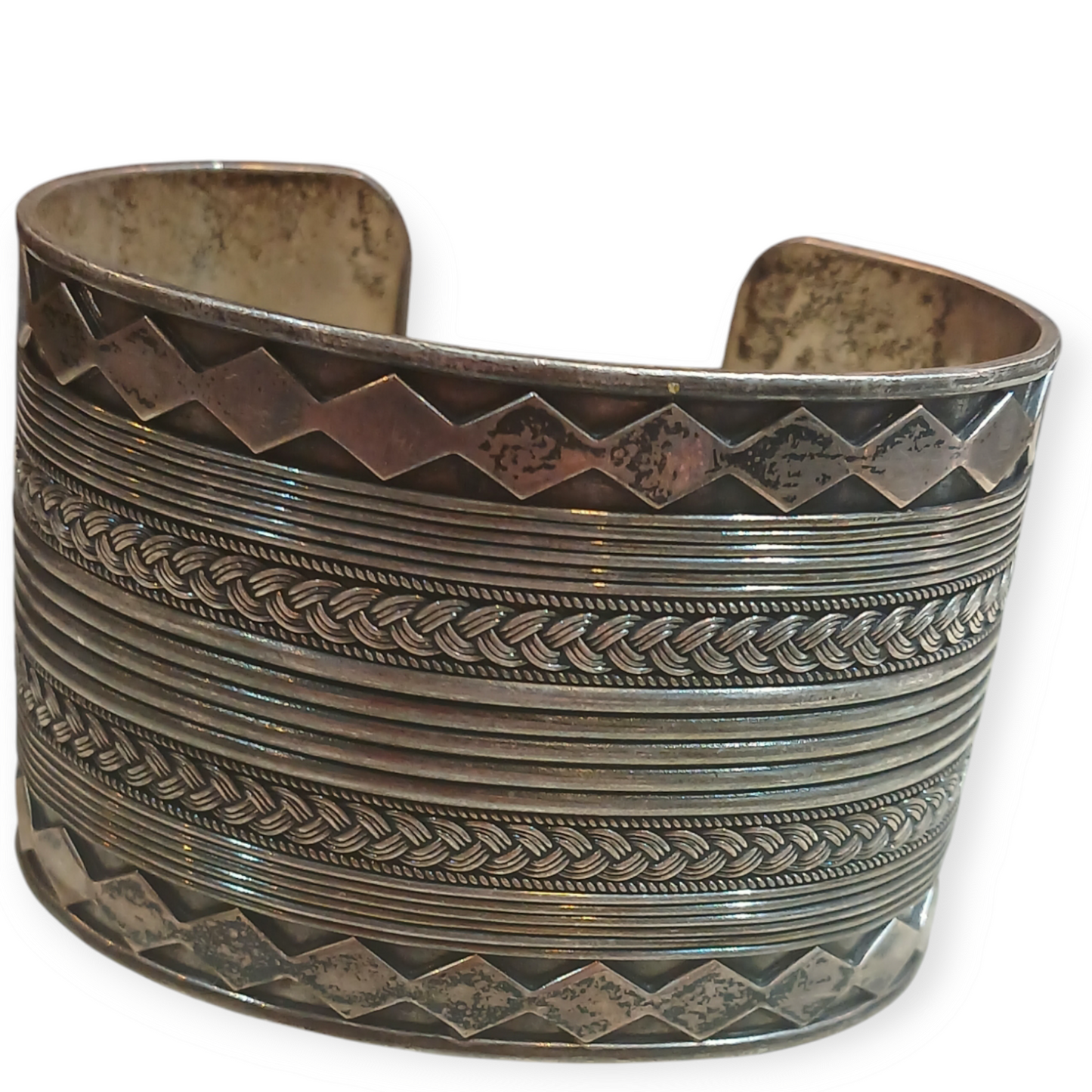 Silver cuff bracelet