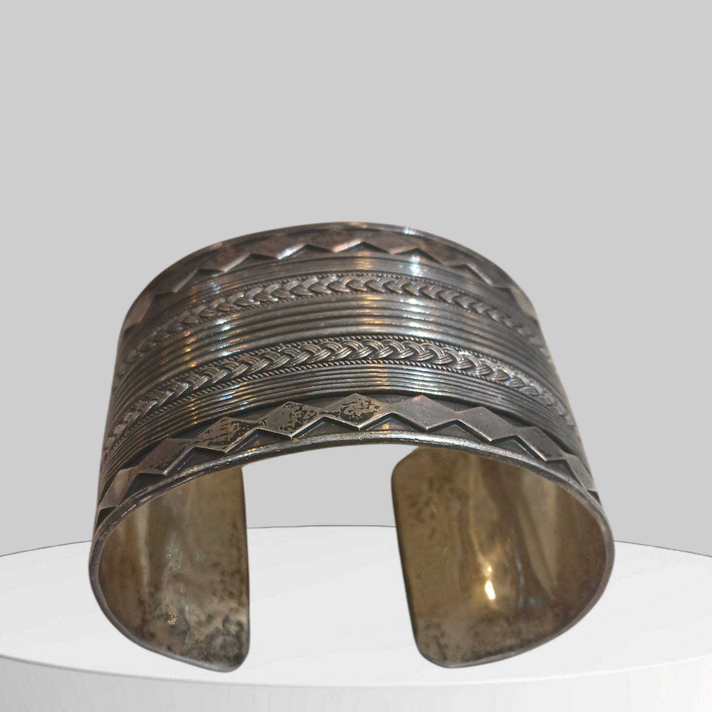 Silver cuff bracelet