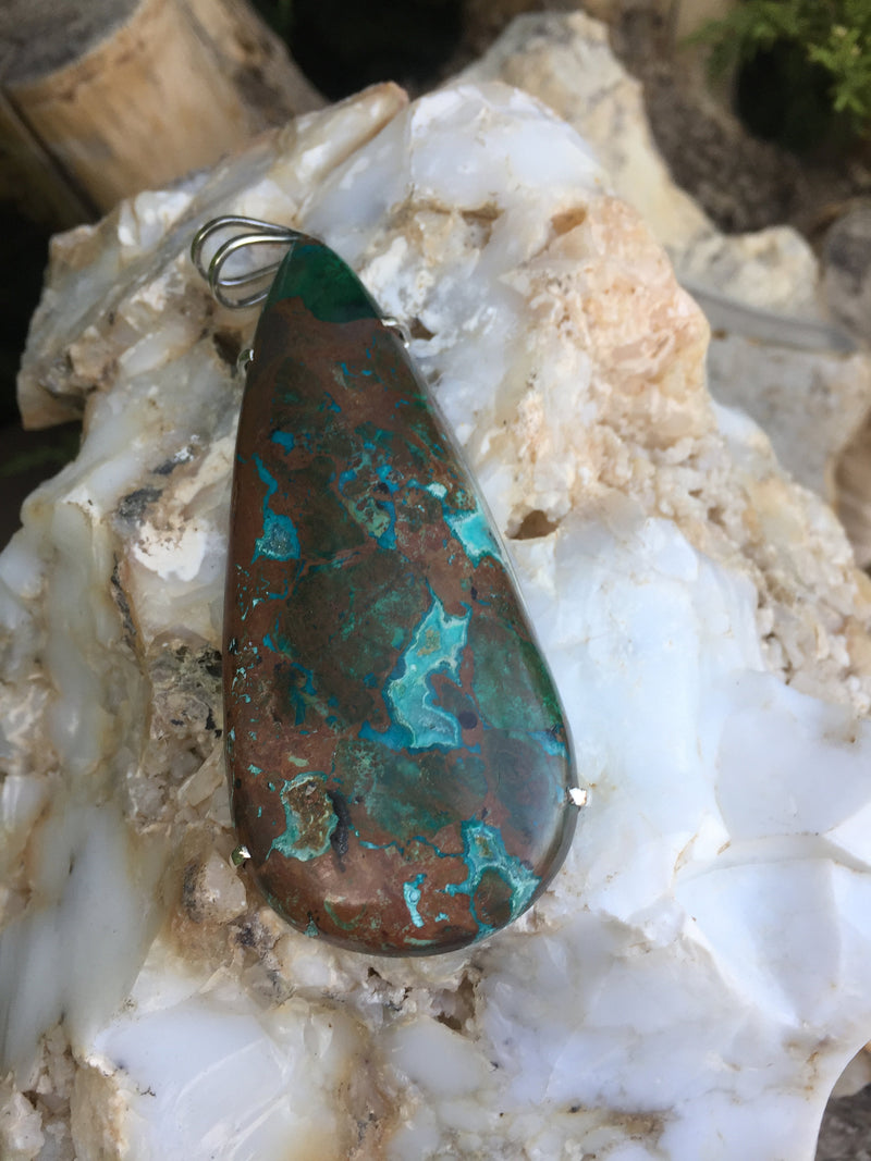 Genuine Turquoise hand made Pendant