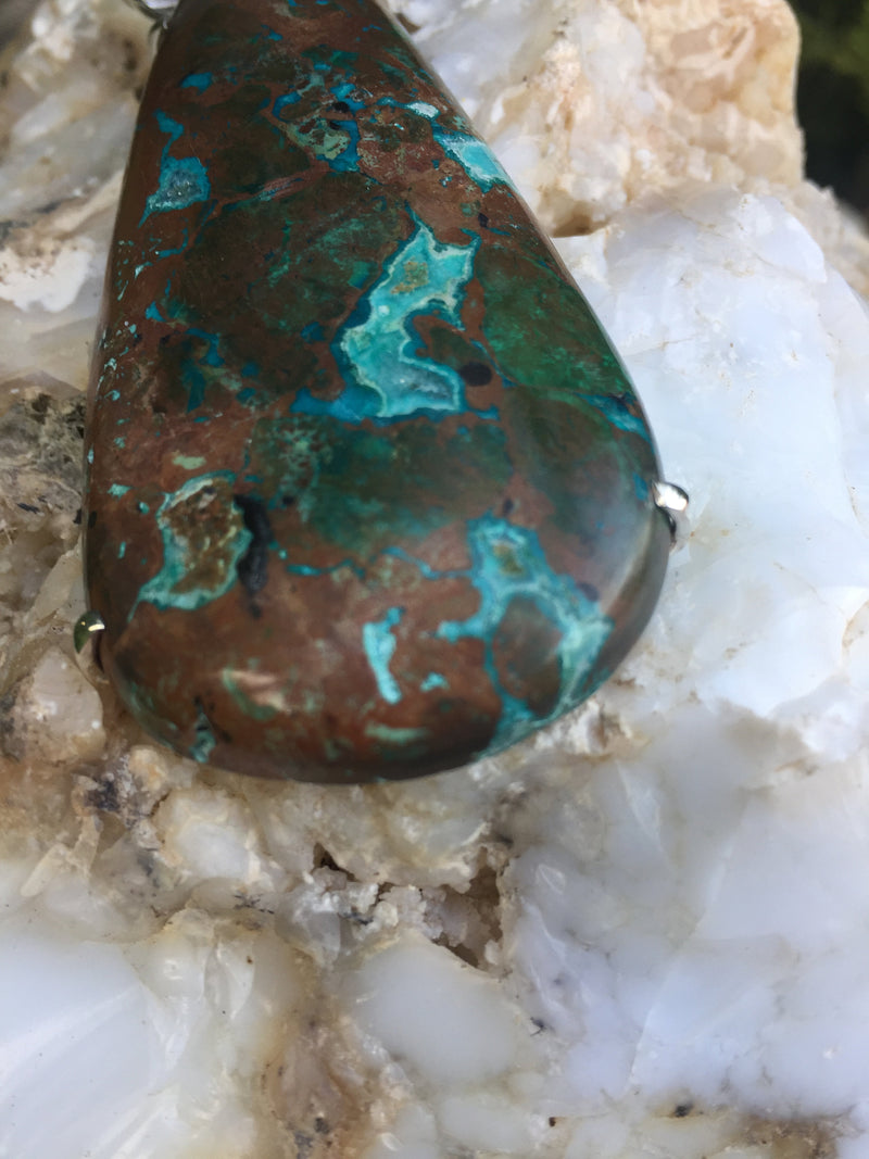 Genuine Turquoise hand made Pendant