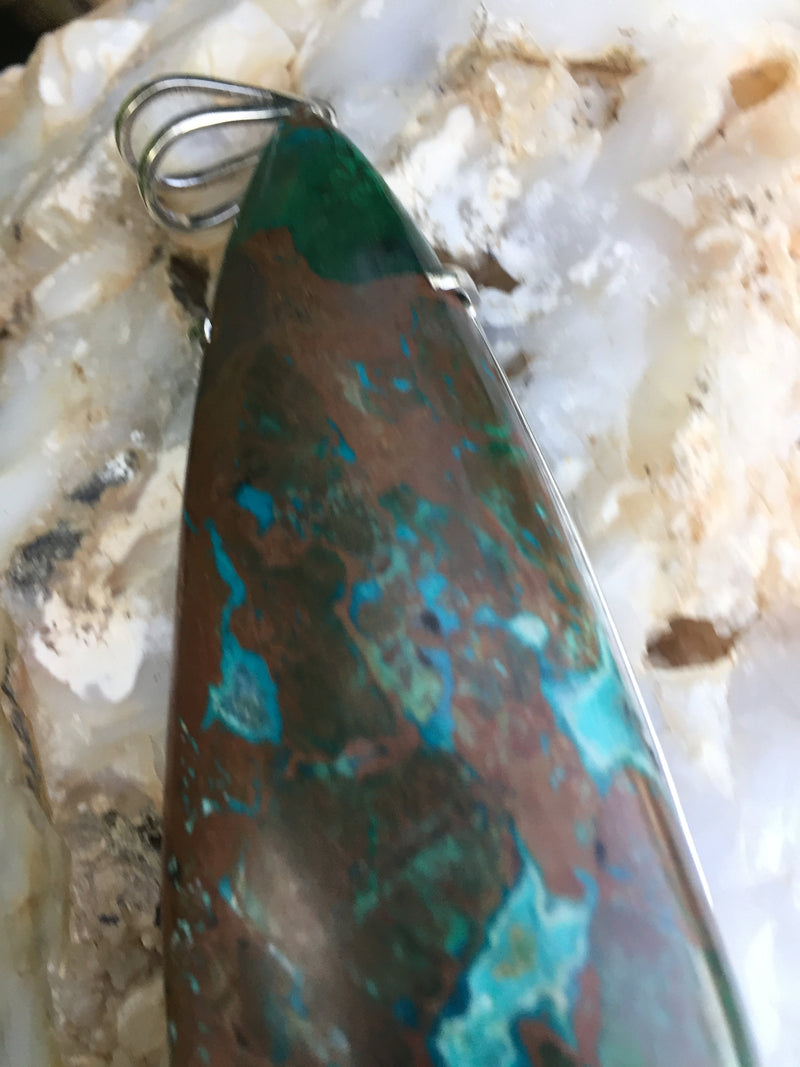 Genuine Turquoise hand made Pendant